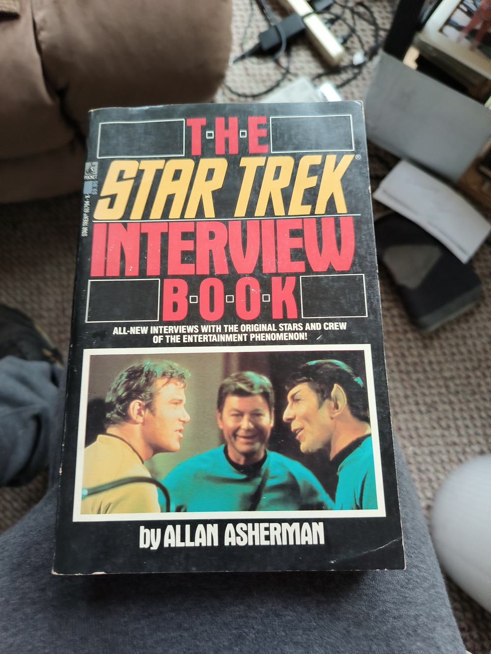 The Star Trek Interview Book by Allan Asherman - Black with Red & Yellow Text